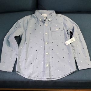 Boys button down shirt sz 6-7 NWT